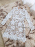 ORANGE JUICE Lace Embroidered Round Neck Dresses